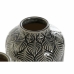 Vase DKD Home Decor Beige Porzellan Grau grün Orientalisch 16 x 16 x 26 cm (2 Stück)  