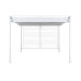 Pergola DKD Home Decor Bianco 296 x 296 x 225 cm Acciaio