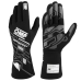Karting Gloves OMP OMPIB0-0777-A01-076-XS Valge Must XS