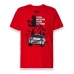 T-shirt à manches courtes homme RADIKAL YOU NEVER RUN ALONE Rouge L