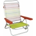 Sammenleggbar stol med nakkestøtte 80 x 65 x 45 cm Flerstilling Stripete