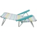Folding Chair with Headrest 80 x 65 x 45 cm Multi-position Striped