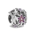 Γυναικεία Περιδέραια Pandora OPENWORK PURPLE DAISY Ασημί Μωβ