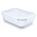 Lancheira Transparente Silicone Vidro de Borosilicato 1,5 L 24,5 x 7,6 x 19 cm (12 Unidades)