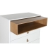 Chest of drawers Home ESPRIT White Natural polypropylene MDF Wood 80 x 40 x 117 cm