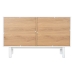 Cassettiera Home ESPRIT Bianco Naturale polipropilene Legno MDF 120 x 40 x 75 cm