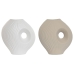 Vase Home ESPRIT Blanc Beige Grès 33 x 15 x 34 cm (2 Unités)