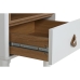 Nattbord Home ESPRIT Hvit Naturell Polyuretan Tre MDF 48 x 40 x 55 cm