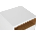 Nattbord Home ESPRIT Hvit Naturell Polyuretan Tre MDF 48 x 40 x 55 cm