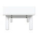 Table de Nuit Home ESPRIT Blanc Naturel Polyuréthane Bois MDF 48 x 40 x 55 cm