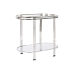 Side table Home ESPRIT Silver Steel Mirror 70 x 35 x 63 cm