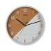 Horloge Murale Versa Blanc Plastique 4,5 x 30 x 30 cm