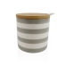 Sugar Bowl Versa Grey Ceramic Dolomite 8 x 8 x 8 cm Stripes Circular