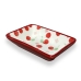 Serving Platter Versa Ceramic Porcelain Cherries 9,3 x 2,5 x 7,3 cm