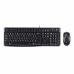 Keyboard and Mouse Logitech MK120 Black German QWERTZ