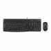 clavier et souris Logitech MK120 QWERTZ Noir Allemand