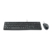 clavier et souris Logitech MK120 QWERTZ Noir Allemand