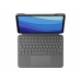 Bluetooth Keyboard with Support for Tablet Logitech Black Grey German QWERTZ