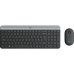 clavier et souris Logitech MK470 Qwertz Allemand Noir Acier