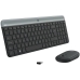 clavier et souris Logitech MK470 Qwertz Allemand Noir Acier