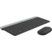 clavier et souris Logitech MK470 Qwertz Allemand Noir Acier