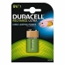 Genopladeligt Batteri DURACELL 056008 HR22 NiMh 9V 170 mAh 9 V