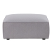 Pouffe Light grey Wood Feather Foam 94 x 94 x 44 cm Modern Modular