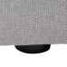 Puff Grigio chiaro Legno Piuma Foam 94 x 94 x 44 cm Moderno Componibile