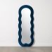 Sieninis veidrodis Mėlyna Franela Medžio Stiklas Vertikalus 60 x 4 x 160 cm
