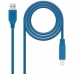 Cavo USB NANOCABLE 10.01.0802-BL 2 m Azzurro (1 Unità)