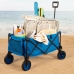 Carrello Multiuso Aktive Azzurro Nero Poliestere PVC Acciaio 88 x 108 x 47 cm Pieghevole Spiaggia