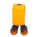 Carro Multiusos Aktive Naranja Poliéster PVC Acero 86 x 108 x 44 cm Plegable Playa