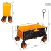 Carro Multiusos Aktive Naranja Poliéster PVC Acero 86 x 108 x 44 cm Plegable Playa