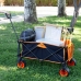 Multi-purpose Cart Aktive Orange Polyester PVC Steel 86 x 108 x 44 cm Foldable Beach