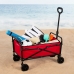 Multi-purpose Cart Aktive Red Polyester Steel 65 x 94 x 40 cm Foldable Beach