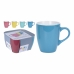 Set di 4 Tazze Mug Lifetime Ceramica 340 ml