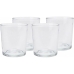 Lasisetti Excellent Houseware ye6000410 Läpinäkyvä Kristalli 280 ml (4 osaa)