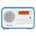 Radio Sangean PRD18W Blauw Amber Blauw/Wit