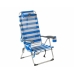 Silla Plegable Azul marino 108 x 47 x 30 cm