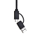 USB-C uz Tīkla Adapteris Unitek U1313C Pelēks 30 cm