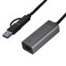 USB-C – Ethernet adapteris Unitek U1313C Pilka 30 cm