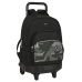 Mochila Escolar com Rodas Safta Stone Preto 33 x 45 x 22 cm