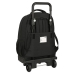 Mochila Escolar com Rodas Safta Stone Preto 33 x 45 x 22 cm