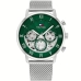 Relógio masculino Tommy Hilfiger 1692189 Verde Prateado
