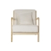 Sillón DKD Home Decor Beige Poliéster Madera MDF (65 x 77 x 73 cm)