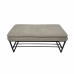 Foot-of-bed Bench DKD Home Decor Black Beige Polyester Iron (80 x 36 x 35 cm)