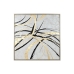 Painting Home ESPRIT White Golden Abstract Modern 131 x 4 x 131 cm