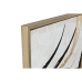 Tavla Home ESPRIT Vit Gyllene Abstrakt Modern 131 x 4 x 131 cm
