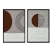 Cadre Home ESPRIT Beige Terre cuite Moderne Urbaine 40 x 3 x 60 cm (2 Unités)