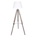 Grīdas lampa Home ESPRIT Balts Brūns Koks 40 x 40 x 150 cm